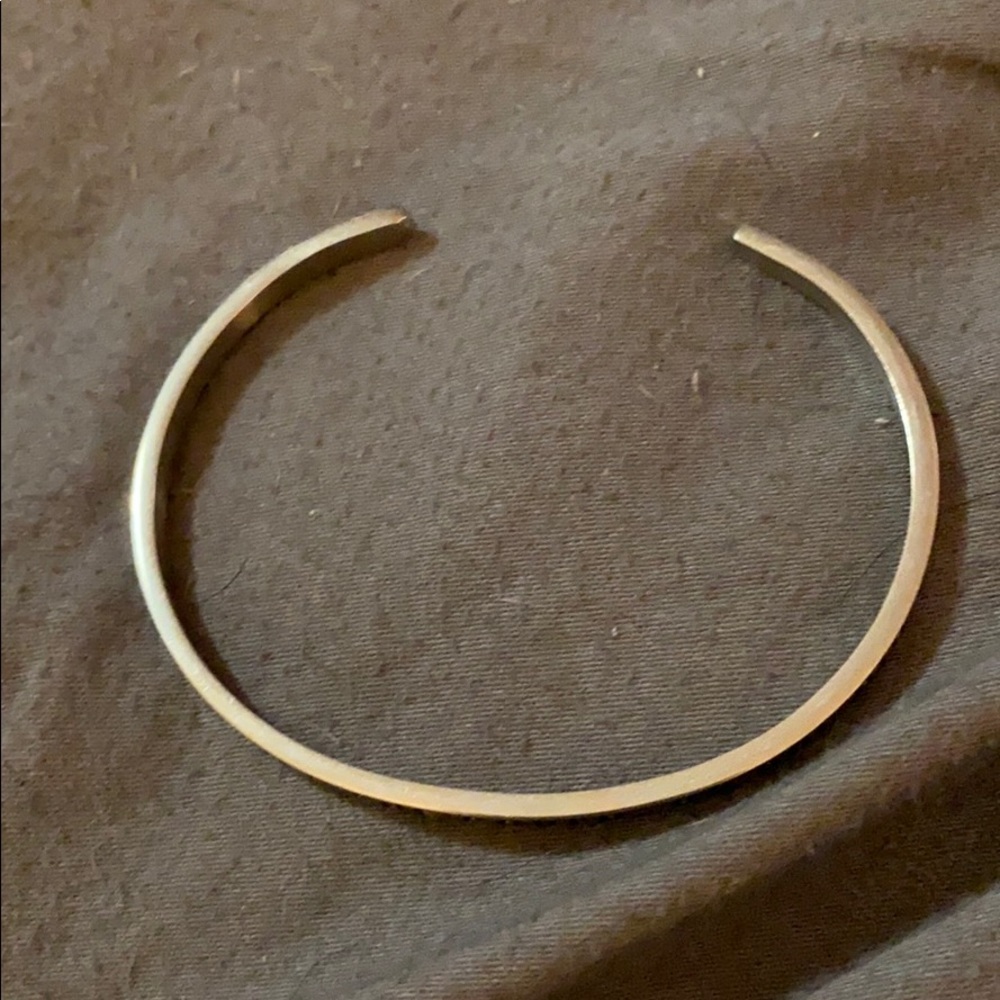 Manrta band sterling silver bracelet